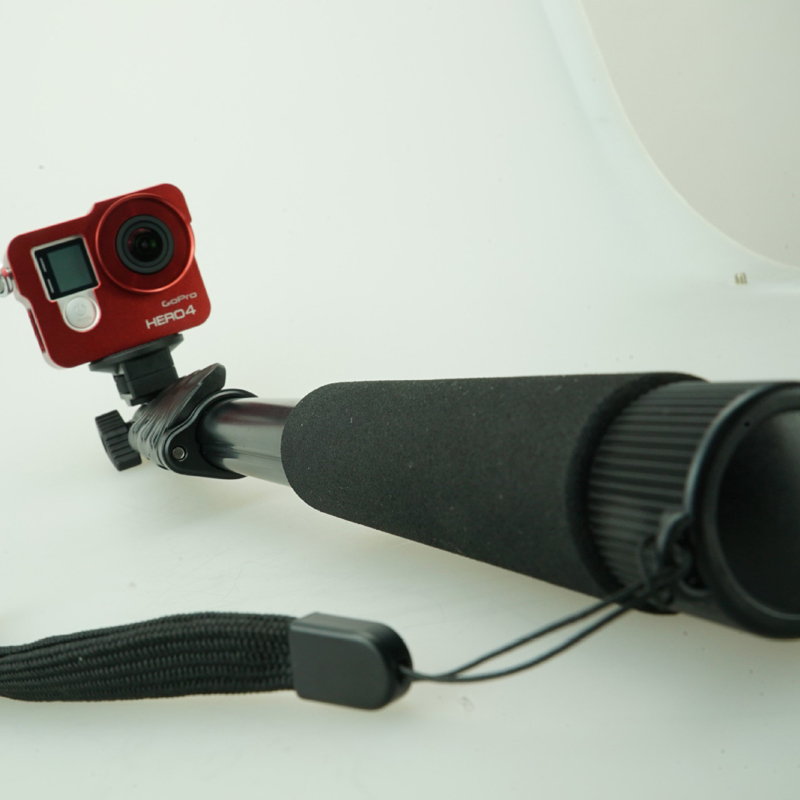 Telescopic Handheld Selfie Stick Pole With Anti-Skid Rubber For Gopro Hero
